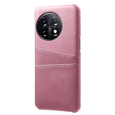 SKALO OnePlus 11 5G PU-Läder Korthållare Skal - Roséguld