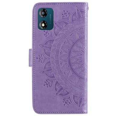 SKALO Motorola Moto E13 4G Mandala Plånboksfodral - Lila