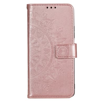 SKALO Motorola Moto E13 4G Mandala Plånboksfodral - Roséguld