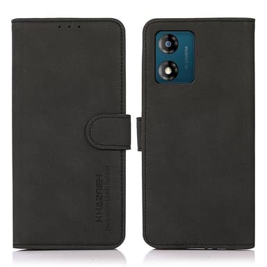 SKALO Motorola Moto E13 4G KHAZNEH Plånboksfodral i PU-Läder - Svart