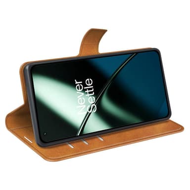 SKALO OnePlus 11 5G Plånboksfodral i PU-Läder - Ljusbrun