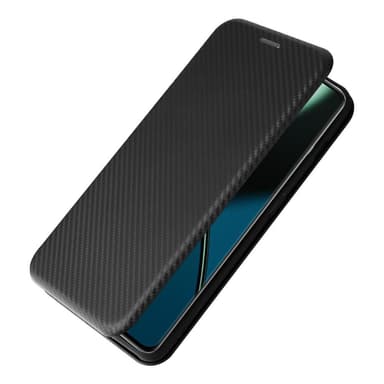 SKALO OnePlus 11 5G Carbon Fiber Plånboksfodral - Svart