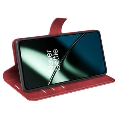 SKALO OnePlus 11 5G Plånboksfodral i PU-Läder - Röd