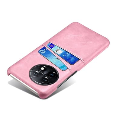 SKALO OnePlus 11 5G PU-Läder Korthållare Skal - Roséguld