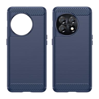 SKALO OnePlus 11 5G Armor Carbon Stöttåligt TPU-skal - Blå