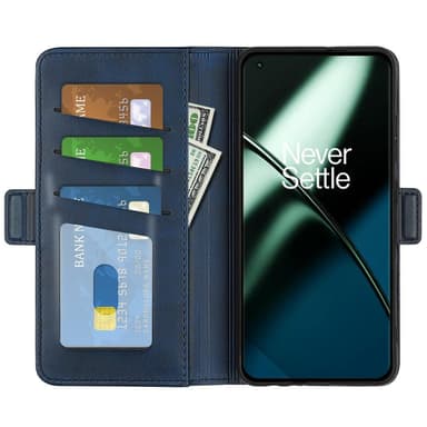 SKALO OnePlus 11 5G Premium Plånboksfodral - Blå