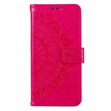 SKALO Motorola Moto E13 4G Mandala Plånboksfodral - Cerise