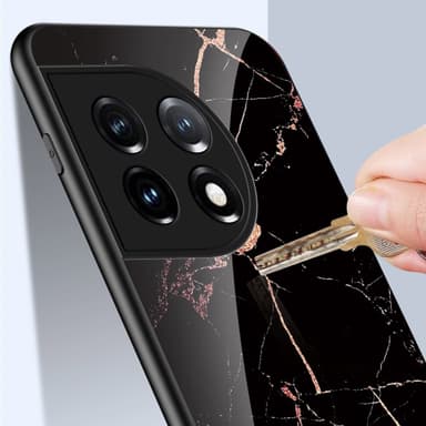 SKALO OnePlus 11 5G Marmor Härdat Glas TPU-skal - Motiv 5