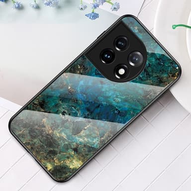 SKALO OnePlus 11 5G Marmor Härdat Glas TPU-skal - Motiv 3