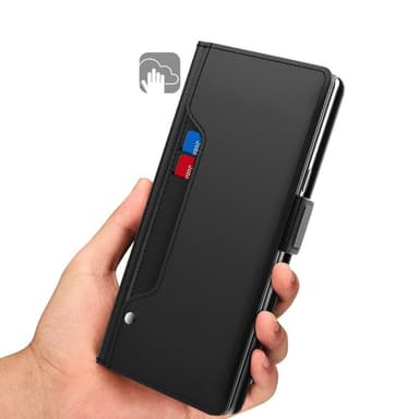 SKALO OnePlus 11 5G Korthållare Spegel Plånbok - Svart