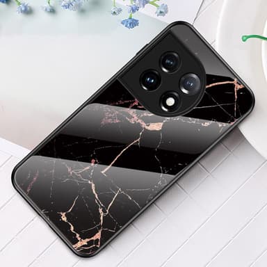 SKALO OnePlus 11 5G Marmor Härdat Glas TPU-skal - Motiv 2