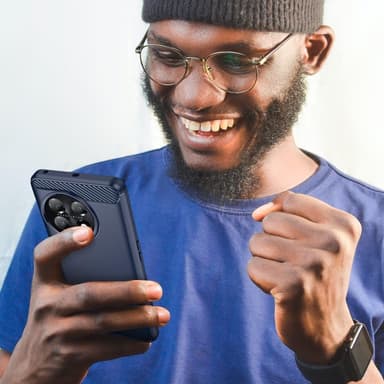 SKALO OnePlus 11 5G Armor Carbon Stöttåligt TPU-skal - Blå