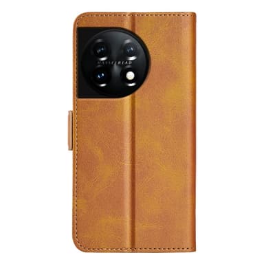 SKALO OnePlus 11 5G Premium Plånboksfodral - Ljusbrun