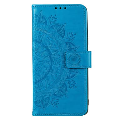 SKALO Motorola Moto E13 4G Mandala Plånboksfodral - Blå