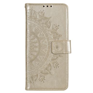 SKALO Motorola Moto E13 4G Mandala Plånboksfodral - Guld