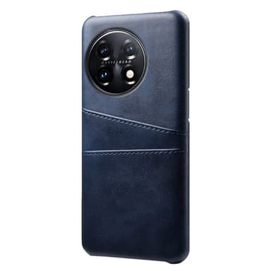 SKALO OnePlus 11 5G PU-Läder Korthållare Skal - Blå