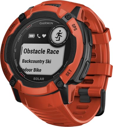 Garmin Instinct 2X Solar utomhusklocka (röd) Elgiganten Elgiganten