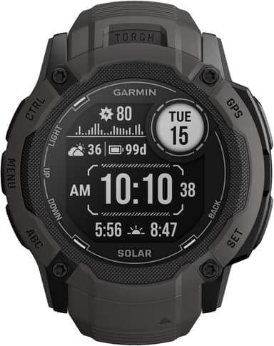 Garmin Instinct 2X Solar utomhusklocka (grafit)