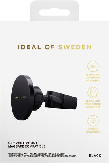 iDeal of Sweden MagSafe-kompatibel mobilhållare för bilventilationen (svart)