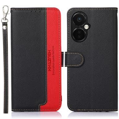 OnePlus Nord CE3 5G KHAZNEH Plånboksfodral - Svart/Röd