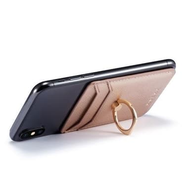 MUXMA Korthållare Ring Ställ RFID Blockerande Kreditkort - Rose Gold