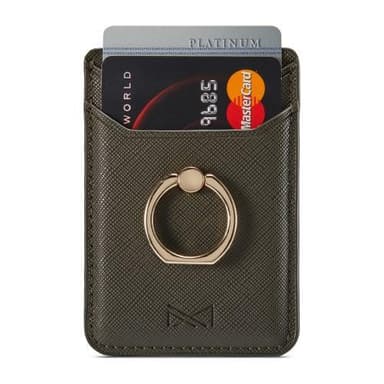 MUXMA Korthållare Ring Ställ RFID Blockerande Kreditkort - Grön