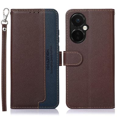 OnePlus Nord CE3 5G KHAZNEH Plånboksfodral - Brun/Blå