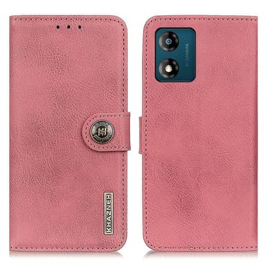 KHAZNEH Motorola Moto E13 4G Plånboksfodral - Rosa