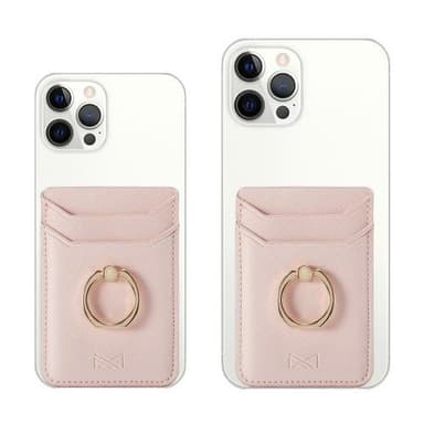 MUXMA Korthållare Ring Ställ RFID Blockerande Kreditkort - Rosa