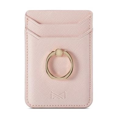 MUXMA Korthållare Ring Ställ RFID Blockerande Kreditkort - Rosa
