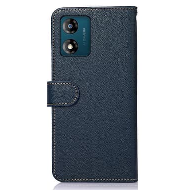 KHAZNEH Motorola Moto E13 4G Plånboksfodral - Blå/Brun