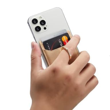MUXMA Korthållare Ring Ställ RFID Blockerande Kreditkort - Guld