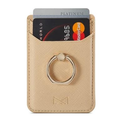 MUXMA Korthållare Ring Ställ RFID Blockerande Kreditkort - Guld