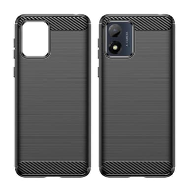 Motorola Moto E13 4G Karbon fiber texture Skal - Svart