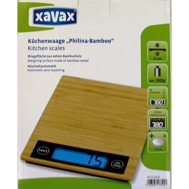 XAVAX Köksvåg Bambu