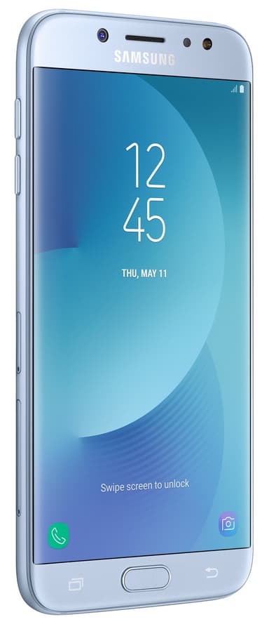 Samsung Galaxy J7 2017 smartphone (silver/blå)