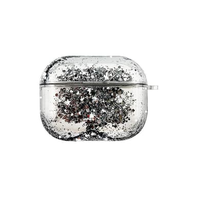 SKALO AirPods Pro Kvicksand Glitter Fodral - Silver