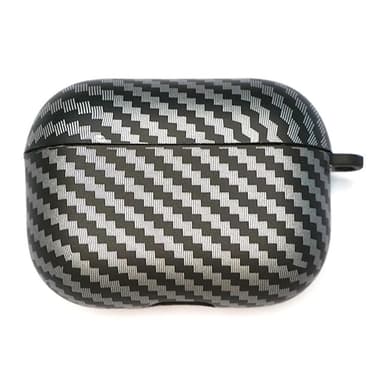 SKALO AirPods Pro 2 Carbon Fiber TPU Fodral - Svart