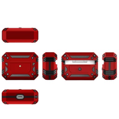 SKALO AirPods Pro Shockproof Armor Fodral - Röd