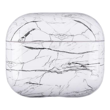 SKALO AirPods 3 Marmor Fodral med Karbinhake - Motiv 4