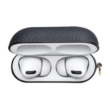 SKALO AirPods Pro QIALINO Äkta Läder Fodral - Blå