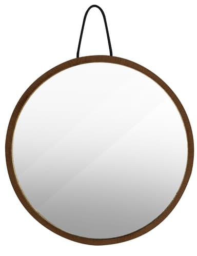 Home>it® spegel med träram Ø 20,5 cm rökt ek
