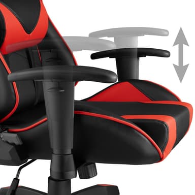 tectake Premium gamingstol Twink - svart/röd