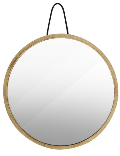 Home>it® spegel med träram Ø 20,5 cm ek natur