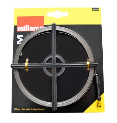 Millarco® rensband med 5 meter stålfjäder