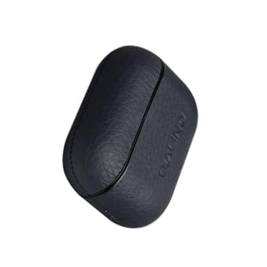 SKALO AirPods Pro QIALINO Äkta Läder Fodral - Blå