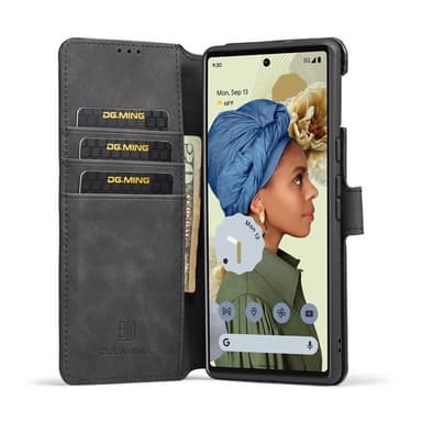 DG-Ming mobilplånbok 3-kort Google Pixel 6 Pro - Svart