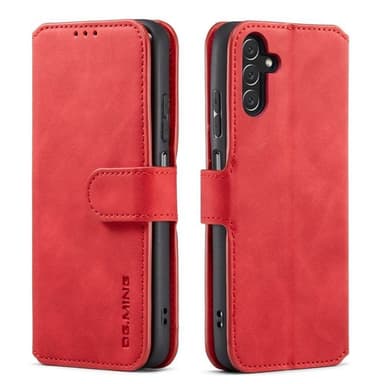 DG-Ming mobilplånbok 3-kort Samsung Galaxy A13 5G - Röd