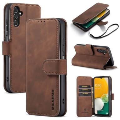 DG-Ming mobilplånbok 3-kort Samsung Galaxy A04s - Coffe
