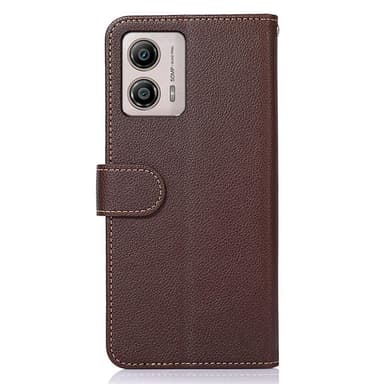KHAZNEH Motorola Moto G53 5G / G23 4G / G13 4G Plånboksfodral - Brun / Blå
